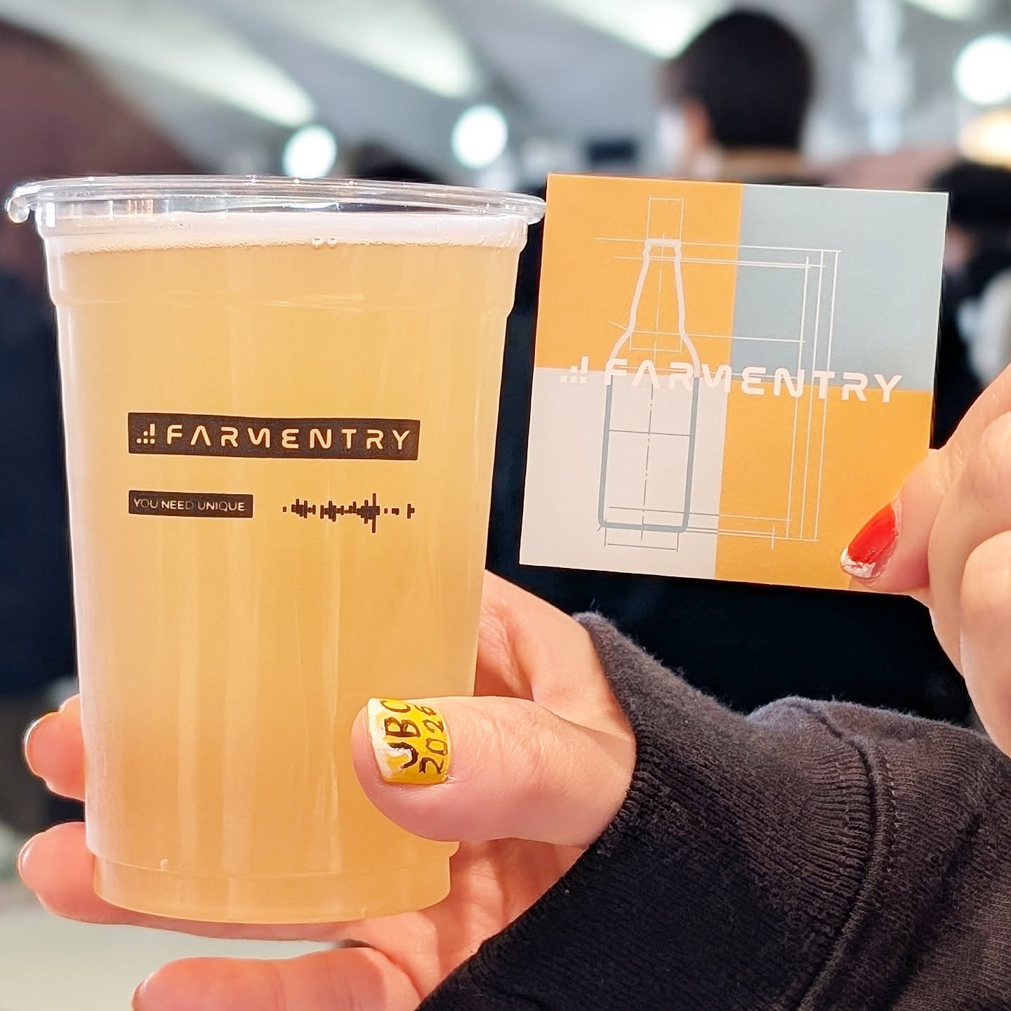 山本ホップが頂いたFARMENTRYの「青海GOSE サワーエール」