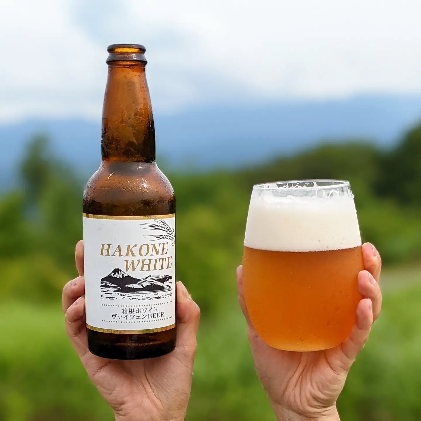 山本ホップが頂いた黄金井酒造の「HAKONE WHITE 箱根ホワイト ヴァイツェンBEER」