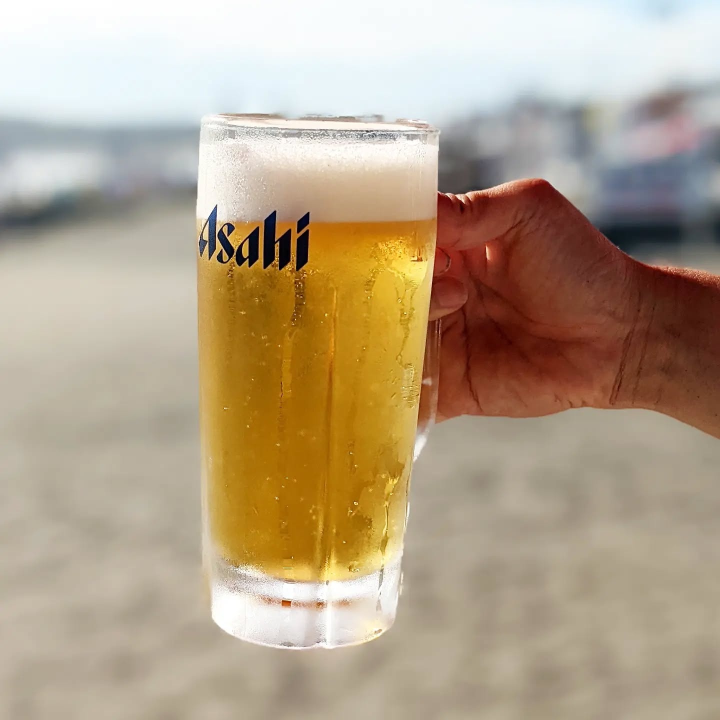 山本ホップが頂いたアサヒビールの「スーパードライ」