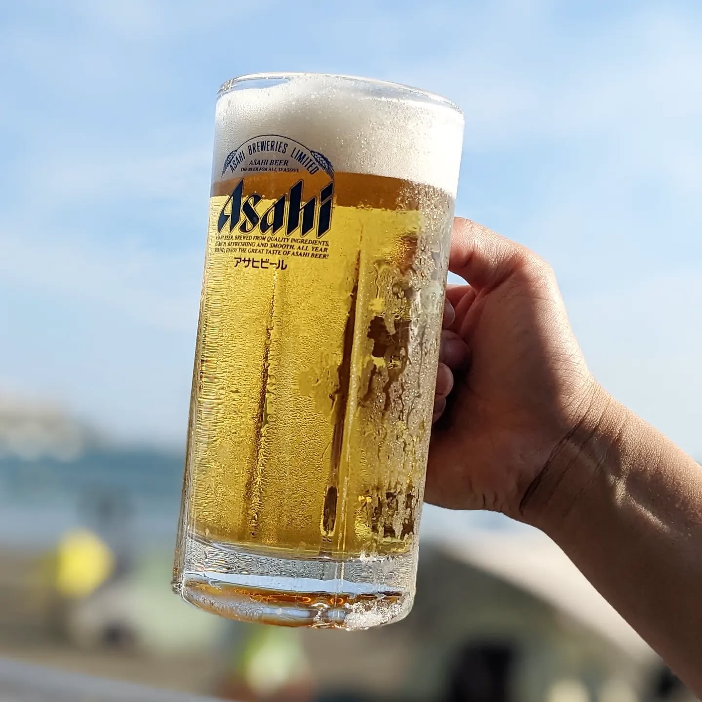 山本ホップが頂いたアサヒビールの「アサヒ スーパードライ」