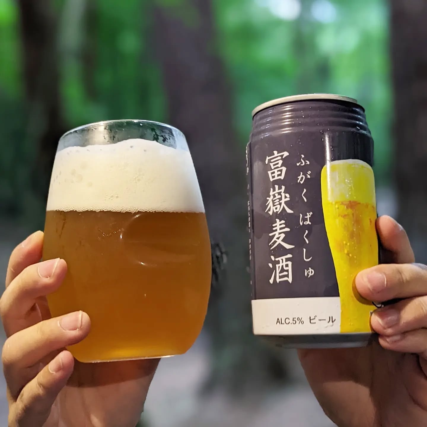 山本ホップが頂いた富士かぐや蒸溜所の「富嶽麦酒」