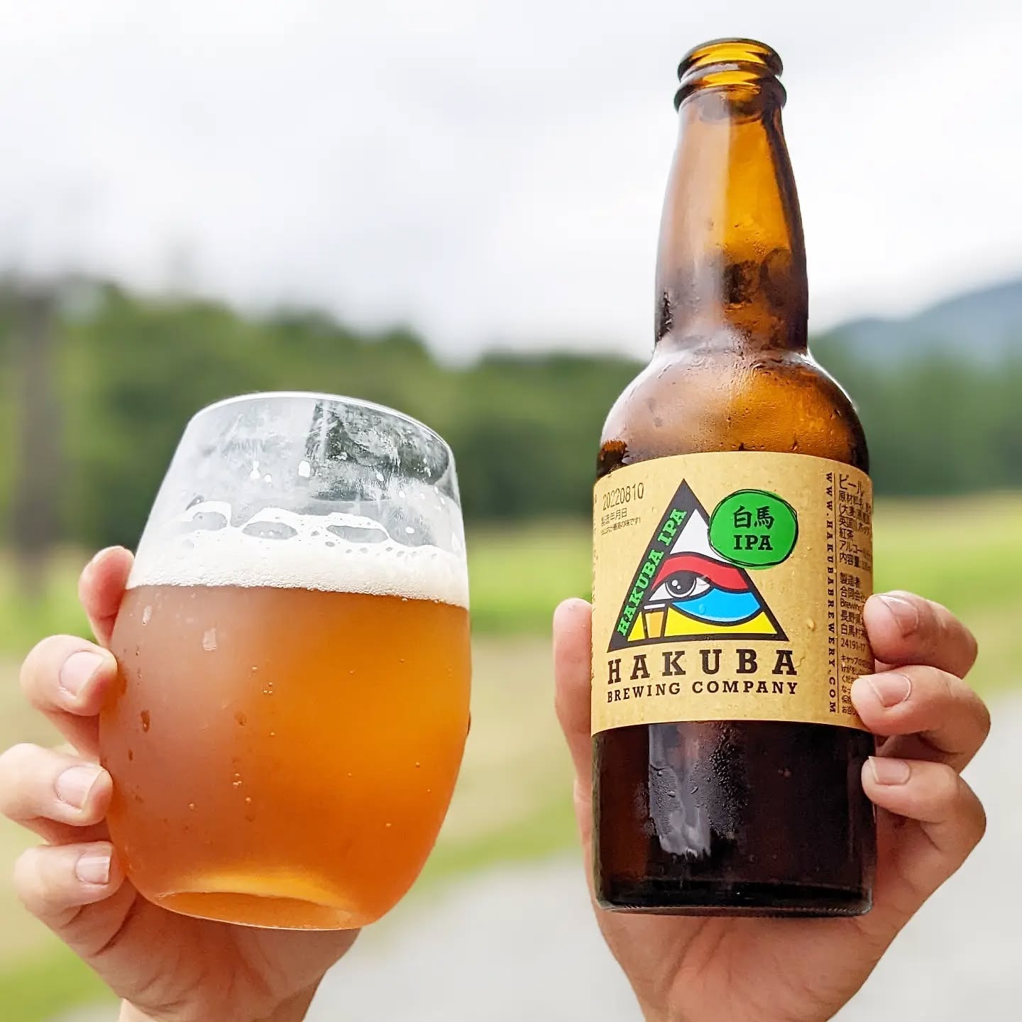 山本ホップが頂いたHakuba Brewery Companyの「白馬IPA」