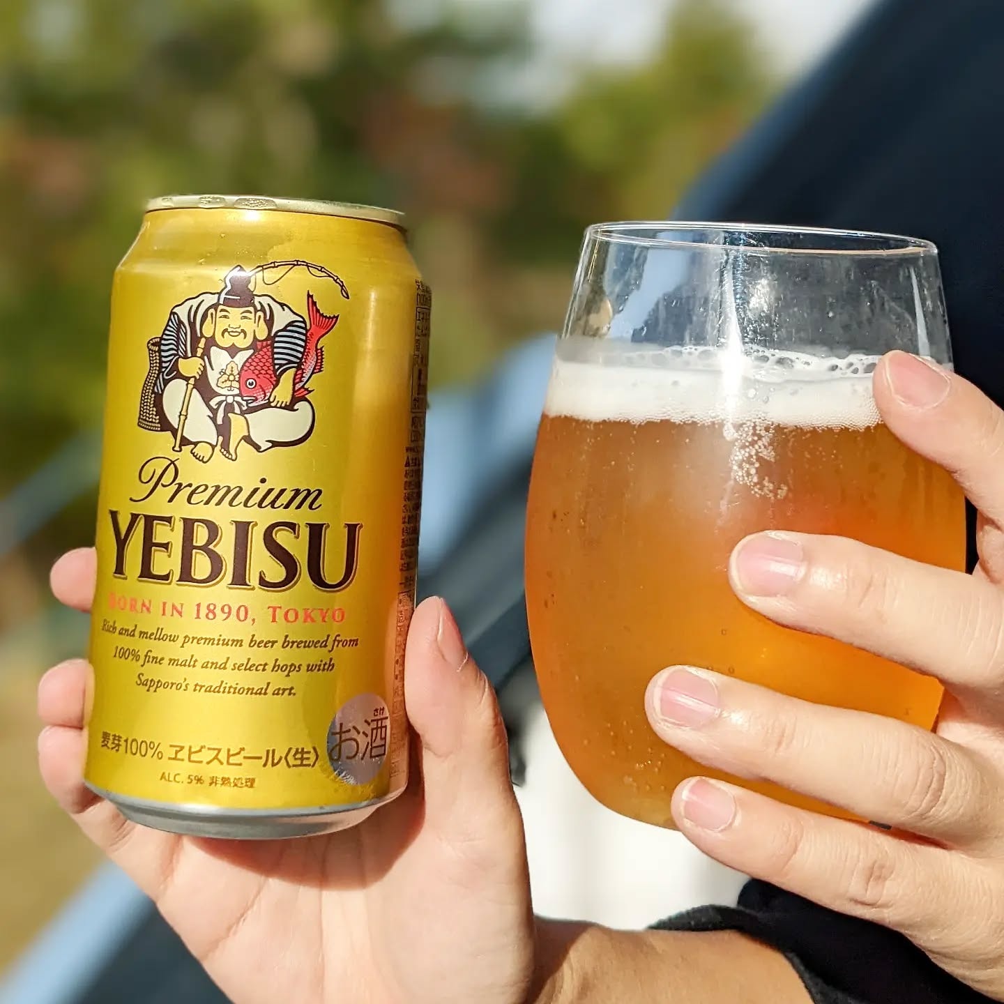 山本ホップが頂いたYEBISUの「プレミアムヱビス」