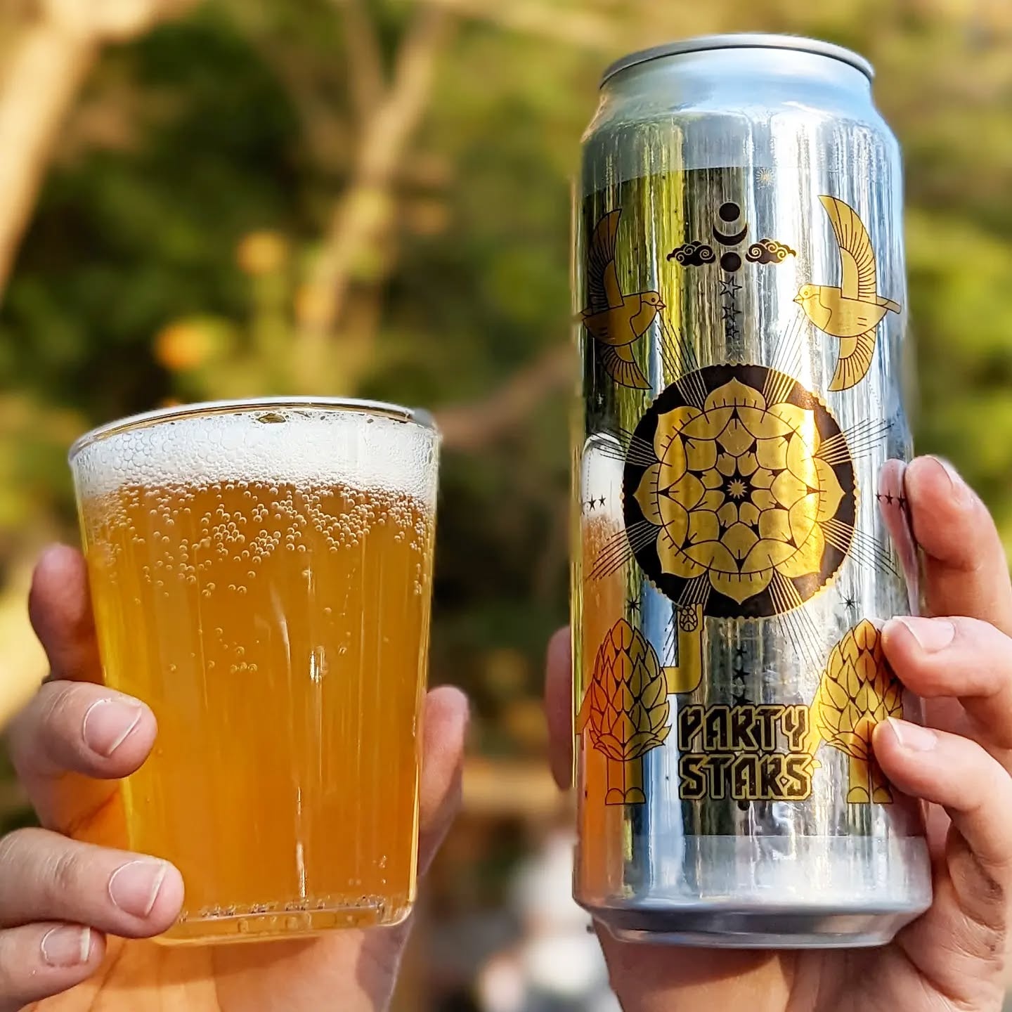 山本ホップが頂いたWEST COAST BREWINGの「Party Stars Hazy Double IPA」