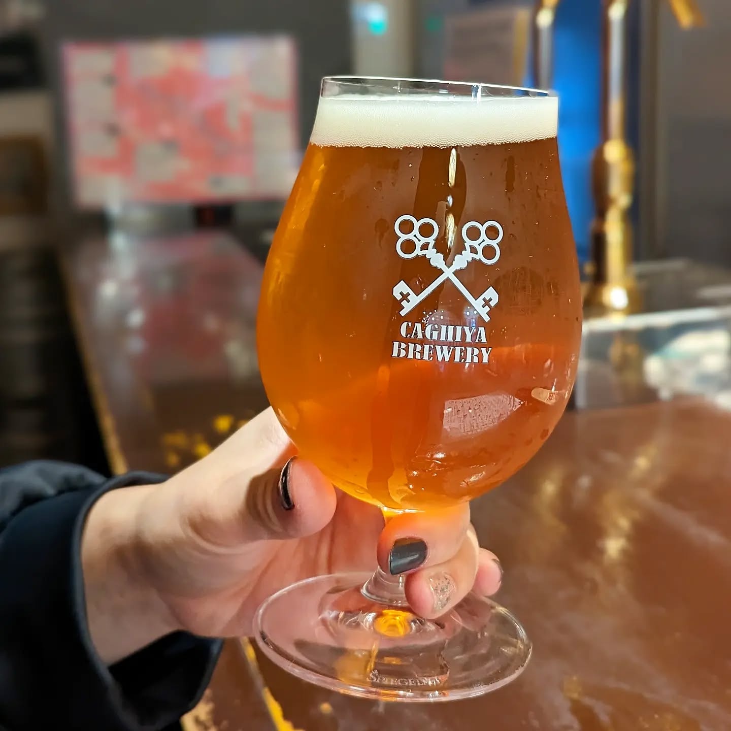山本ホップが頂いたCAGHIYA BREWERYの「pils No.1」