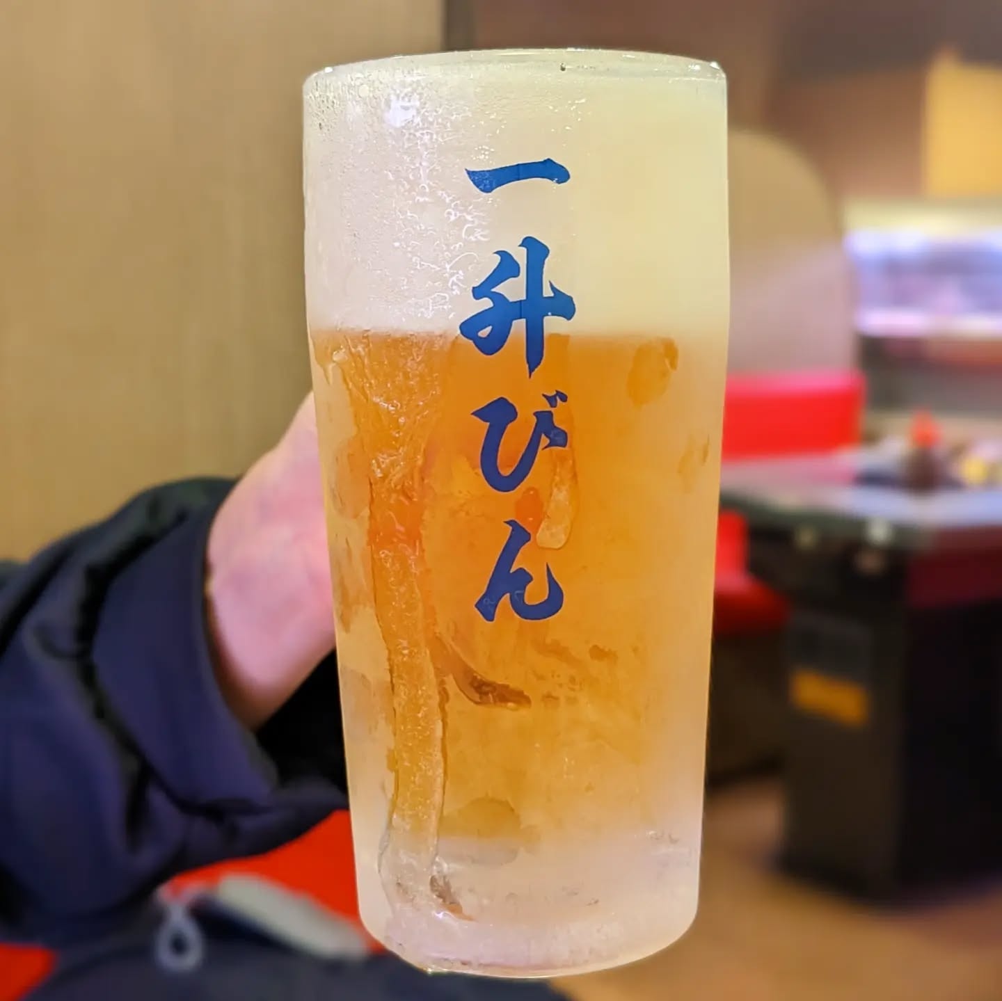 山本ホップが頂いた一升びんの「一升びん キリン ラガー」