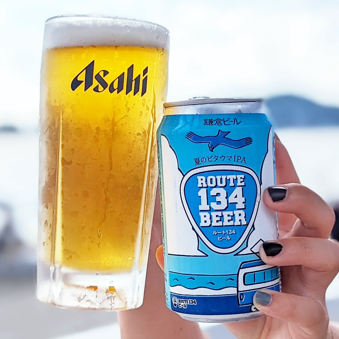 山本ホップが頂いた鎌倉ビールの「ROUTE 134 BEER ルート134ビール」