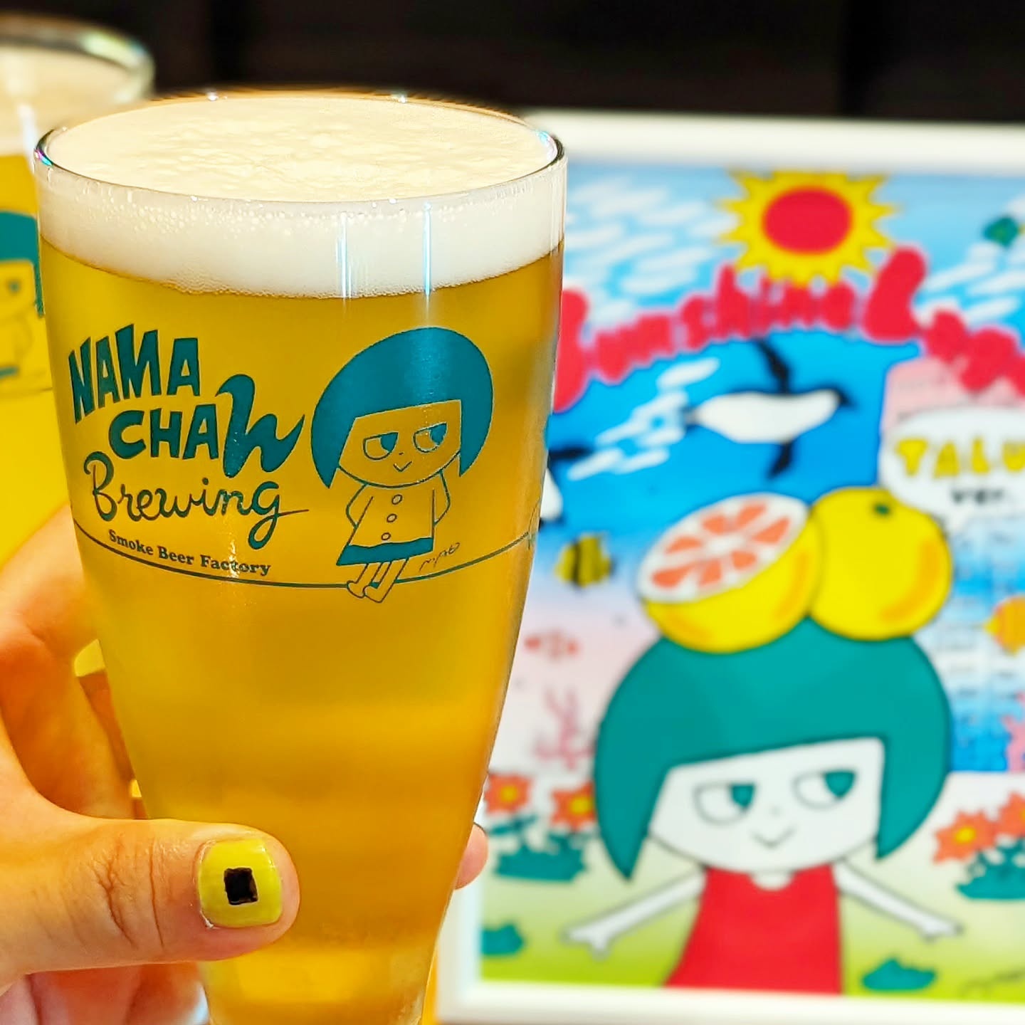 山本ホップが頂いたNAMACHAん Brewingの「サンシャインラガー TALUS Ver.」