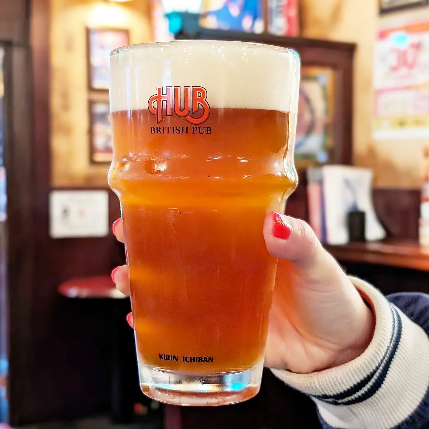 山本ホップが頂いたHUBの「HUB ALE」