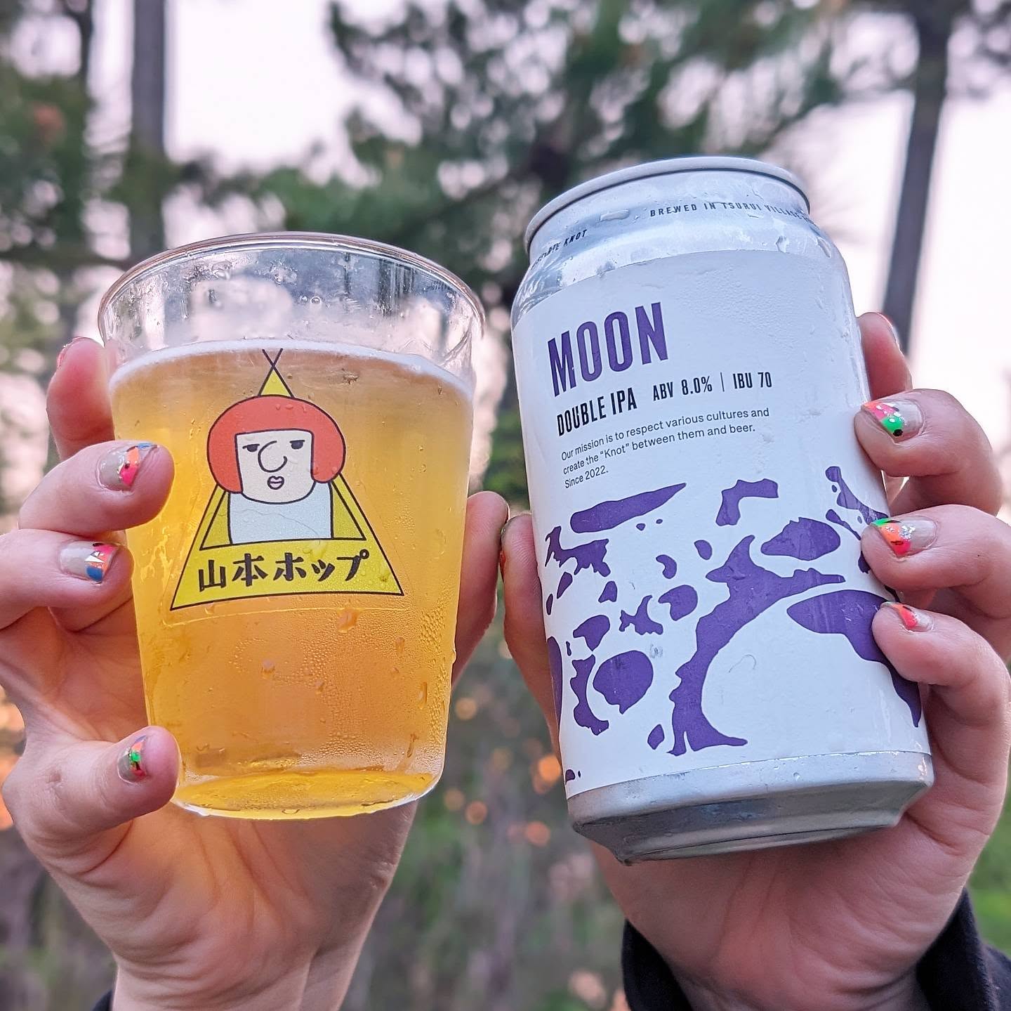 山本ホップが頂いたBrasserie Knotの「MOON DOUBLE IPA」